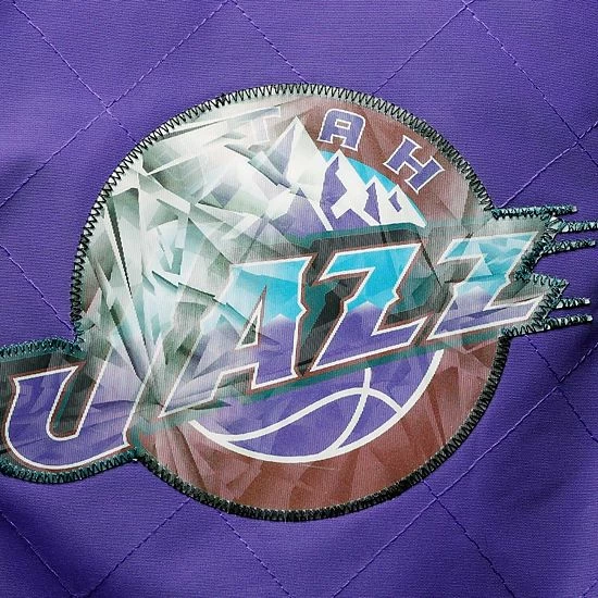 Promo ✨ Unbranded Men's Utah Jazz Purple Mitchell & Ness Hardwood Classics 75th Anniversary Authentic Warmup Full-Snap Jacket 🔥 - Image 4