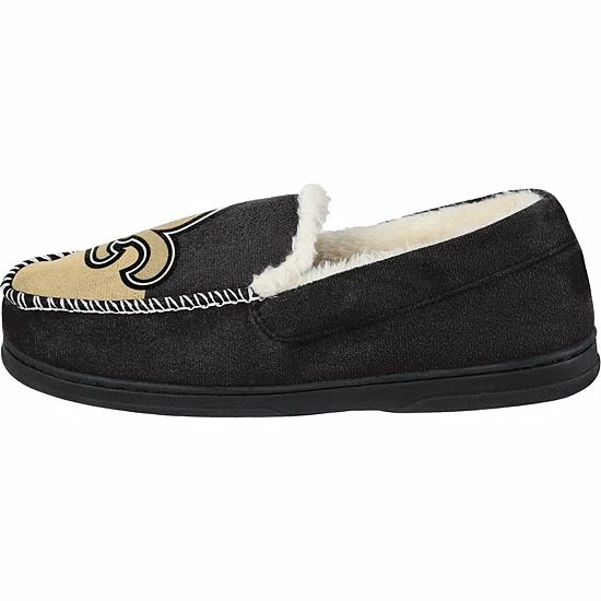 Best deal ๐ Unbranded Men's FOCO New Orleans Saints Colorblock Moccasin Slippers โญ - Image 3