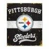Best reviews of ⌛ Unbranded Pittsburgh Steelers 60'' X 70'' Retro Stripe Flannel Fleece Blanket ❤️