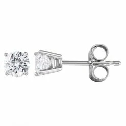 Best Pirce ✔️ Unbranded 14k White Gold 1/3 Carat T.W. Diamond Solitaire Stud Earrings 🔔