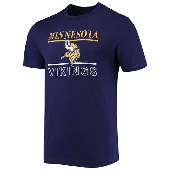 Discount 😉 Unbranded Men's Concepts Sport Purple/Gold Minnesota Vikings Lodge T-Shirt & Pants Set 🤩 - Image 3