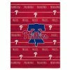 New 👍 Unbranded Philadelphia Phillies 60'' X 80'' Logo Stripe Flannel Fleece Blanket 🌟