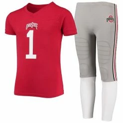 Brand new ✨ Unbranded Youth Wes & Willy Scarlet/Gray Ohio State Buckeyes Team Logo Football Pajama Set 😍