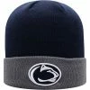 Discount 🛒 Unbranded Men's Top Of The World Navy/Gray Penn State Nittany Lions Core 2-Tone Cuffed Knit Hat 👍