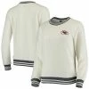 Hot Sale 👏 Unbranded 👩 Women's Concepts Sport Cream/Charcoal Kansas City Chiefs Granite Knit Pullover Sweatshirt ✨
