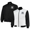Best reviews of ⌛ Unbranded Men's White/Black New York Yankees Reversible Satin Full-Zip Jacket ✨
