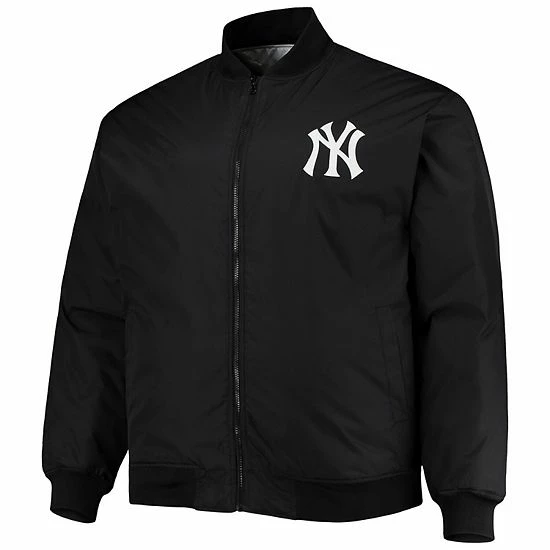 Best reviews of ⌛ Unbranded Men's White/Black New York Yankees Reversible Satin Full-Zip Jacket ✨ - Image 3