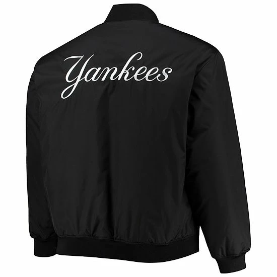 Best reviews of ⌛ Unbranded Men's White/Black New York Yankees Reversible Satin Full-Zip Jacket ✨ - Image 4