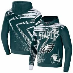 Top 10 🥰 Unbranded Men's NFL X Staple Green Philadelphia Eagles All Over Print Pullover Hoodie 😀