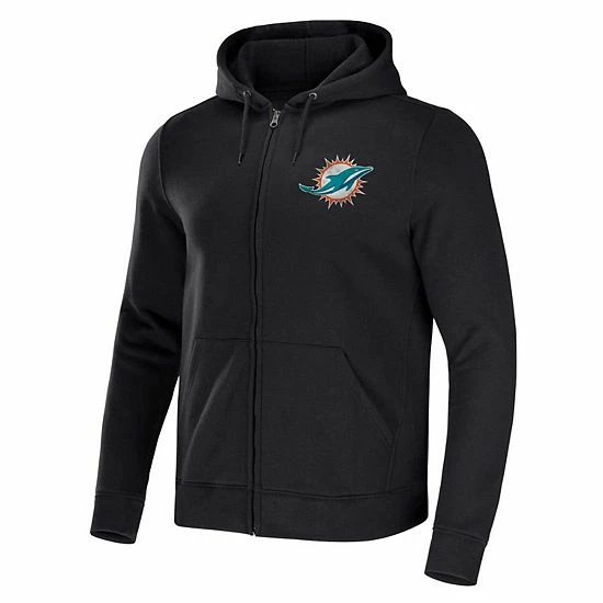 Budget ⭐ Unbranded Men's NFL X Darius Rucker Collection By Fanatics Black Miami Dolphins Rocker Full-Zip Hoodie 👍 - Image 3