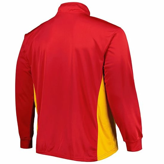 Buy ๐ Unbranded Men's Red/Gold Kansas City Chiefs Big & Tall Quarter-Zip Jacket โ - Image 4