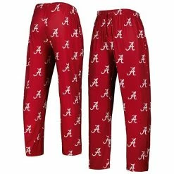 Outlet 🧨 Unbranded Men's Concepts Sport Crimson Alabama Crimson Tide Logo Flagship Allover Print Pants 🔔