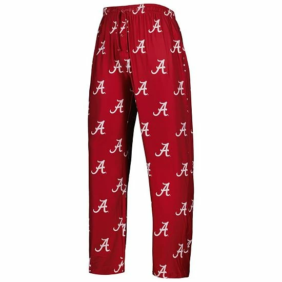 Outlet ๐งจ Unbranded Men's Concepts Sport Crimson Alabama Crimson Tide Logo Flagship Allover Print Pants ๐ - Image 3