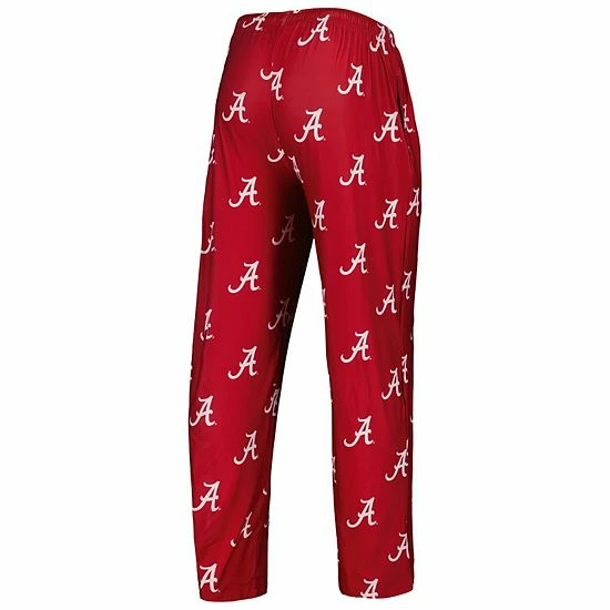 Outlet ๐งจ Unbranded Men's Concepts Sport Crimson Alabama Crimson Tide Logo Flagship Allover Print Pants ๐ - Image 4