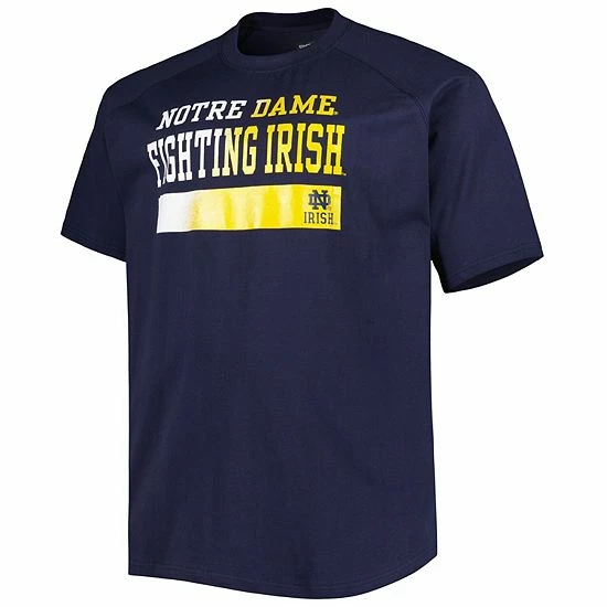 Budget 🎁 Unbranded Men's Navy Notre Dame Fighting Irish Big & Tall Raglan T-Shirt 😀 - Image 3