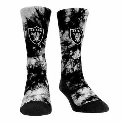 Discount 🔔 Unbranded Rock Em 🧦 Socks Las Vegas Raiders Team Colorway Tie-Dye Crew 🧦 Socks ⭐