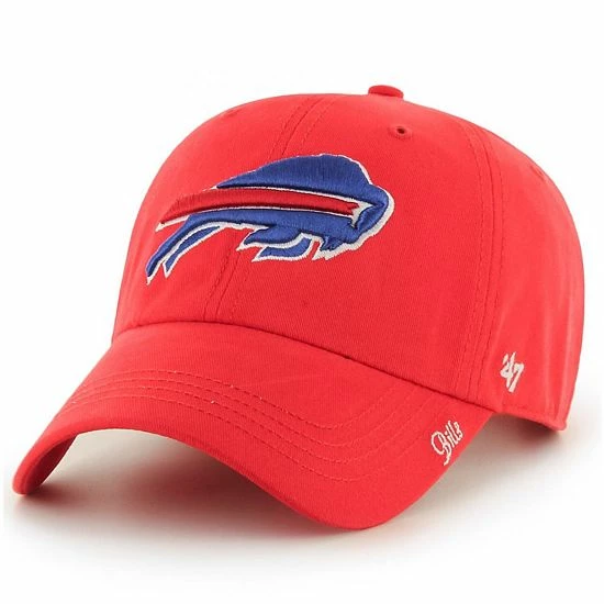 Cheapest ⌛ Unbranded 👩 Women's '47 Red Buffalo Bills Miata Clean Up Secondary Adjustable Hat ✔️ - Image 2