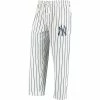Best Sale 🎁 Unbranded Men's Concepts Sport White/Navy New York Yankees Vigor Sleep Pant 🤩