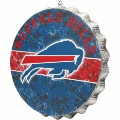 Flash Sale ✨ Unbranded Buffalo Bills Distressed Bottlecap Sign 🌟