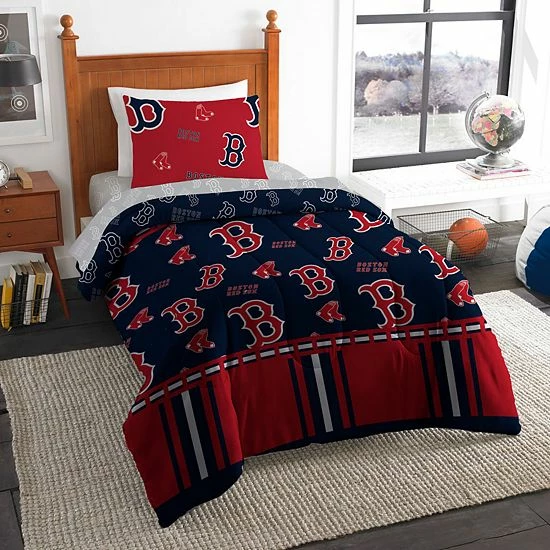 Cheapest 👍 Unbranded Boston Red Sox Twin Comforter Set 💯