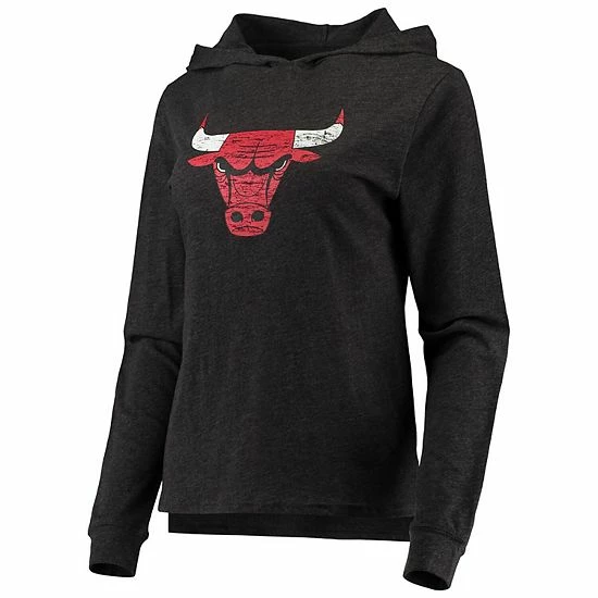 Hot Sale โญ Unbranded ๐ฉ Women's Concepts Sport Heathered Black Chicago Bulls Hoodie & Pants Sleep Set โ๏ธ - Image 3