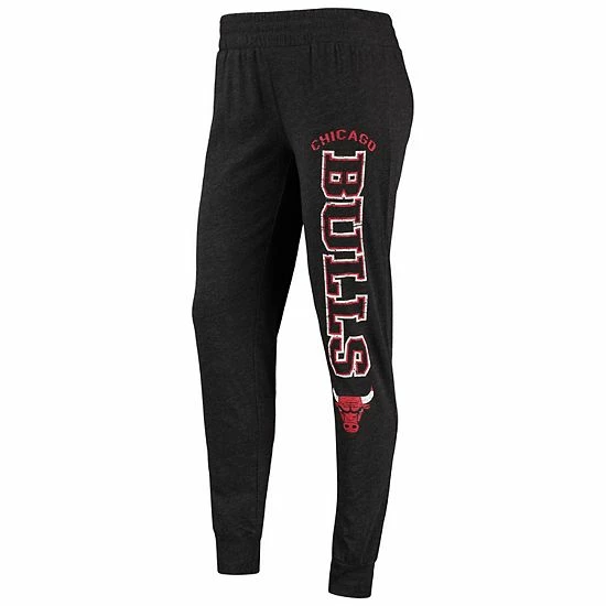 Hot Sale โญ Unbranded ๐ฉ Women's Concepts Sport Heathered Black Chicago Bulls Hoodie & Pants Sleep Set โ๏ธ - Image 5