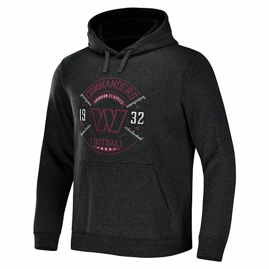 Promo 🧨 Unbranded Men's NFL X Darius Rucker Collection By Fanatics Heather Charcoal Washington Commanders Radar Pullover Hoodie ✨ - Image 3
