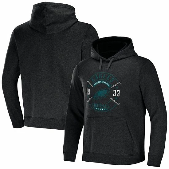 Buy ๐ Unbranded Men's NFL X Darius Rucker Collection By Fanatics Heather Charcoal Philadelphia Eagles Radar Pullover Hoodie ๐คฉ - Image 2