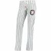 Coupon 👏 Unbranded 👩 Women's Concepts Sport White Houston Astros Vigor Pinstripe Sleep Pant 💯