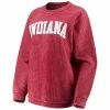 Coupon 😍 Unbranded 👩 Women's Pressbox Crimson Indiana Hoosiers Comfy Cord Vintage Wash Basic Arch Pullover Sweatshirt 🌟