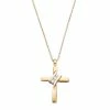 Top 10 😀 Unbranded 10k Gold Diamond Accent Cross Pendant ✨