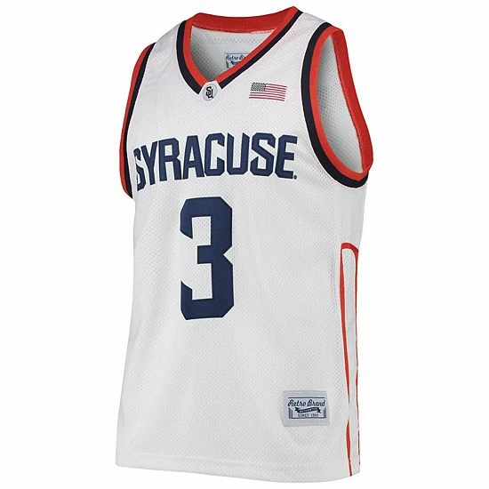 Best deal ✔️ Unbranded Men's Original Retro Brand Gerry McNamara White Syracuse Orange Alumni Commemorative Classic 🏀 Basketball Jersey 👏 - Image 3