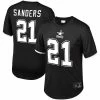 Best Sale 👏 Unbranded Men's Mitchell & Ness Deion Sanders Black Dallas Cowboys Retired Player Name & Number Mesh Top 🛒