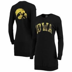 Top 10 ✨ Unbranded 👩 Women's Gameday Couture Black Iowa Hawkeyes 2-Hit Sweatshirt 👗 Dress 😀