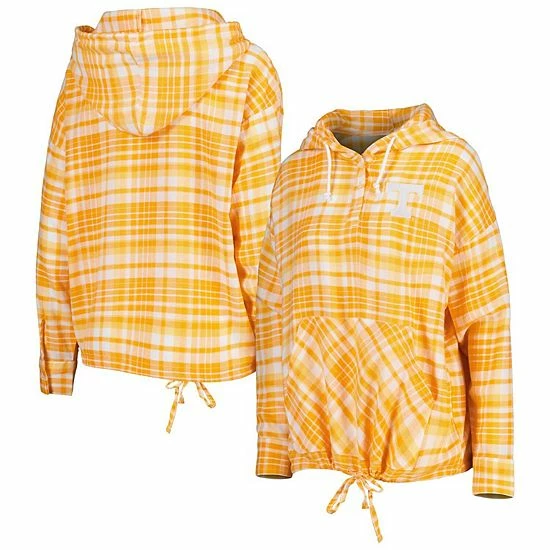 Coupon 🔥 Unbranded 👩 Women's Concepts Sport Tennessee Orange Tennessee Volunteers Mainstay Plaid Pullover Hoodie ⭐ - Image 2