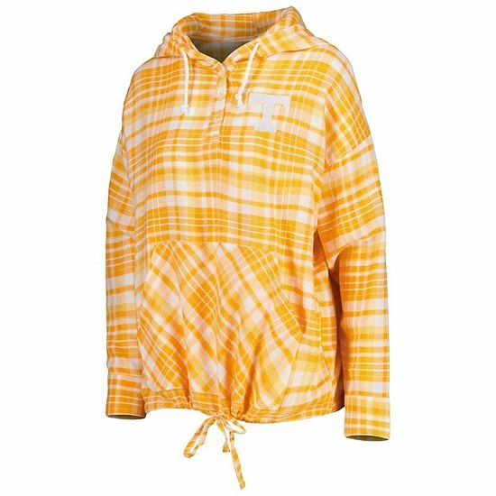 Coupon 🔥 Unbranded 👩 Women's Concepts Sport Tennessee Orange Tennessee Volunteers Mainstay Plaid Pullover Hoodie ⭐ - Image 3
