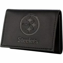 Promo 👍 Unbranded Men's Black Pittsburgh Steelers Hybrid Tri-Fold Wallet ✔️