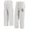Outlet 😉 Unbranded Men's Concepts Sport White San Diego Padres Vigor Pinstripe Pants 👏