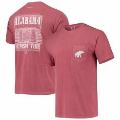 Best Pirce 🤩 Unbranded Men's Crimson Alabama Crimson Tide Stadium Comfort Colors T-Shirt 💯