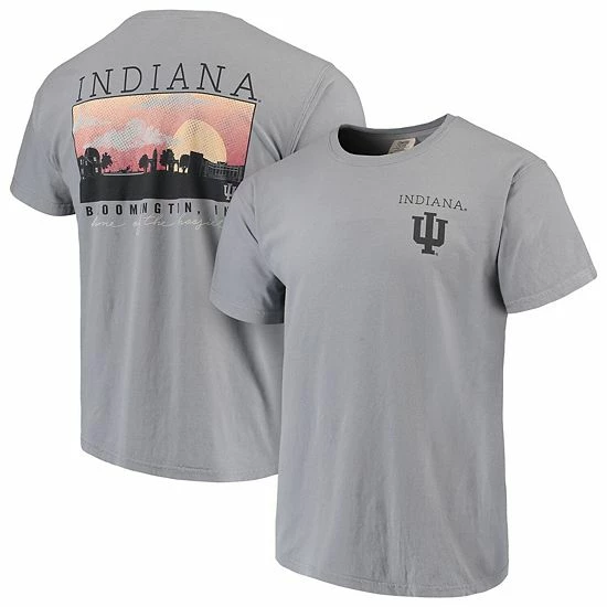 Cheapest 🔥 Unbranded Men's Gray Indiana Hoosiers Comfort Colors Campus Scenery T-Shirt 😉