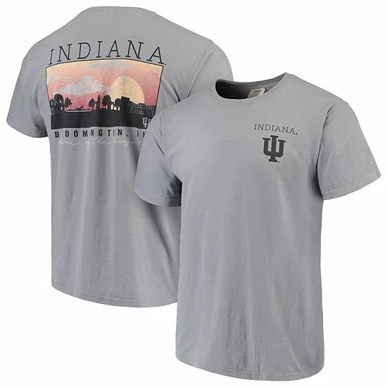 Cheapest 🔥 Unbranded Men's Gray Indiana Hoosiers Comfort Colors Campus Scenery T-Shirt 😉 - Image 2