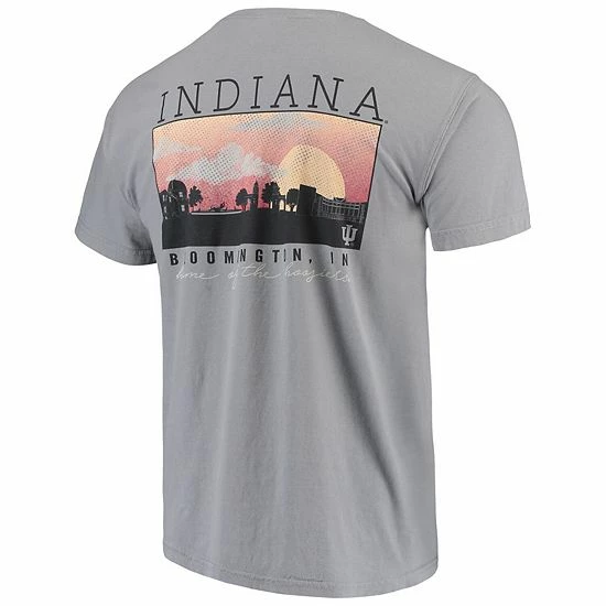 Cheapest 🔥 Unbranded Men's Gray Indiana Hoosiers Comfort Colors Campus Scenery T-Shirt 😉 - Image 4