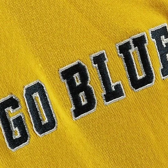 Discount 🛒 Unbranded Youth Stadium Athletic Yellow Michigan Wolverines Big Logo Pullover Hoodie 😉 - Image 4