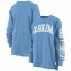 New 👏 Unbranded 👩 Women's Pressbox Carolina Blue North Carolina Tar 👠 Heels Two-Hit Canyon Long Sleeve T-Shirt 👏