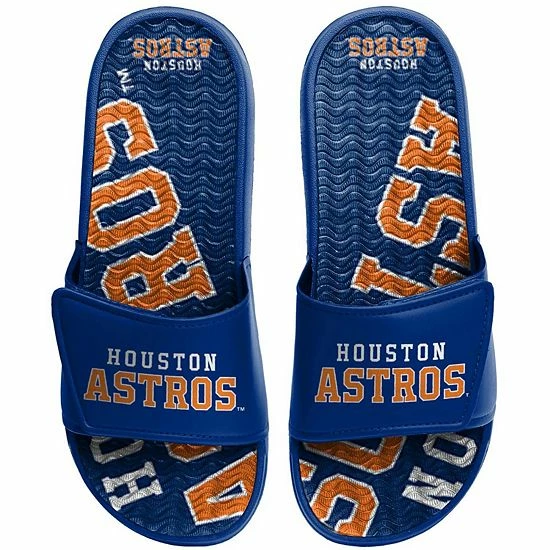 Deals ๐ Unbranded Men's FOCO Houston Astros Wordmark Gel Slide ๐ฉด Sandals ๐ - Image 2