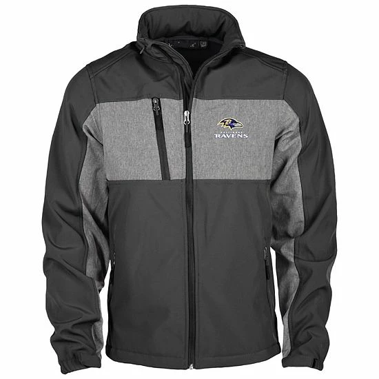 Discount ๐ Unbranded Men's Dunbrooke Black Baltimore Ravens Circle Zephyr Softshell Full-Zip Jacket ๐