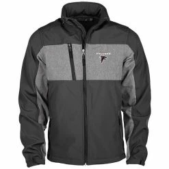 Best Pirce 💯 Unbranded Men's Dunbrooke Black Atlanta Falcons Circle Zephyr Softshell Full-Zip Jacket 👍