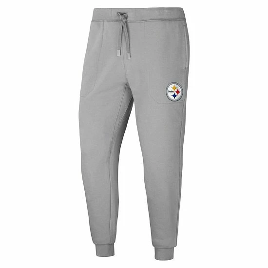 Best Pirce ๐ Unbranded Men's NFL X Darius Rucker Collection By Fanatics Gray Pittsburgh Steelers Fleece Jogger Pants ๐ - Image 3