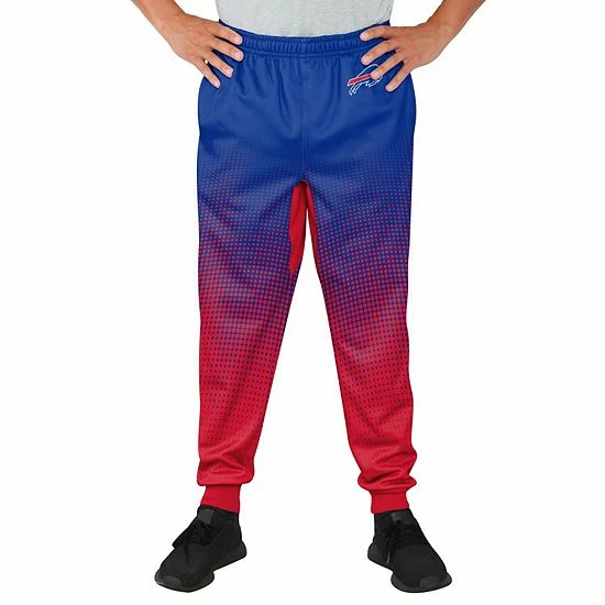 Budget 🥰 Unbranded Men's FOCO Royal Buffalo Bills Gradient Jogger Pants 🤩 - Image 4