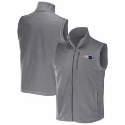 Top 10 😍 Unbranded Men's NFL X Darius Rucker Collection By Fanatics Gray New England Patriots Polar Fleece Full-Zip Vest 🔥